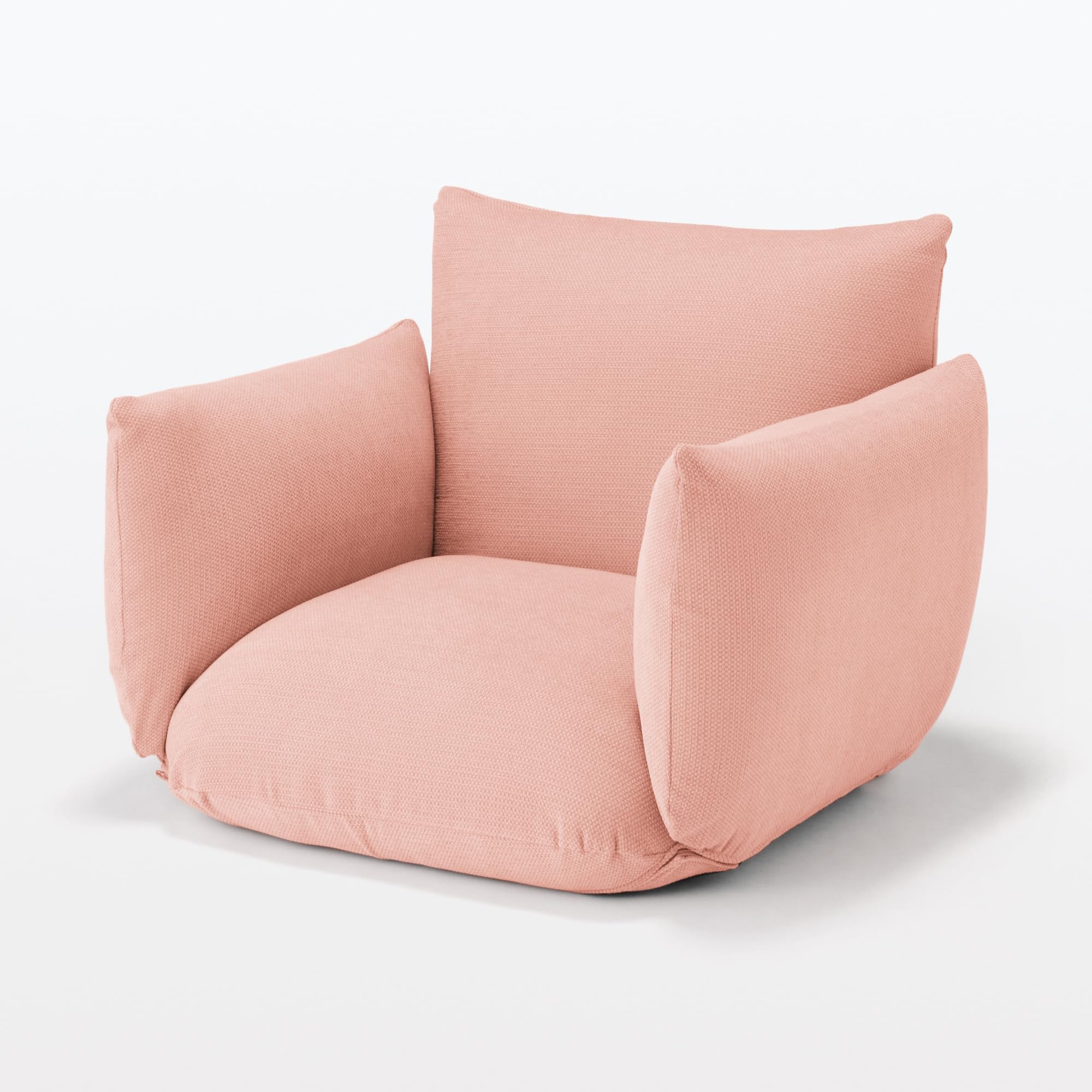 Amazon.co.jp: Muji 83497590 Reclining Floor Sofa, Pink, Width 34.6